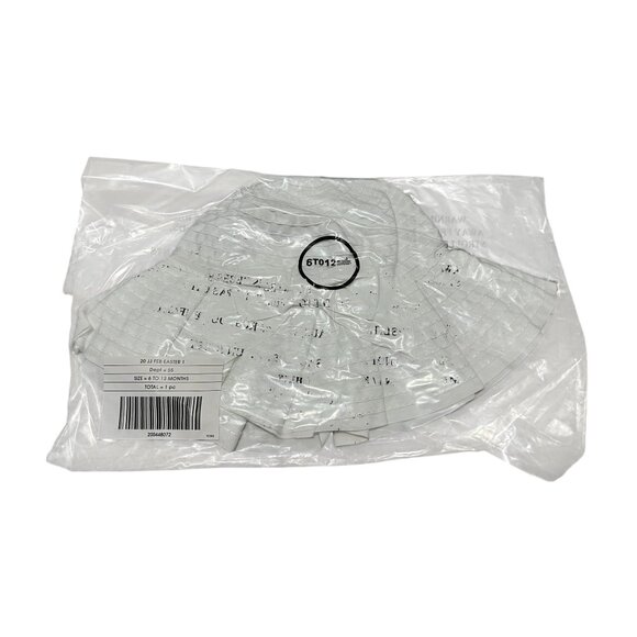 Janie & Jack Wide Rimmed Bow Front Textured Easter Summer Hat Sz 3-6 Months Girl - Picture 5 of 6